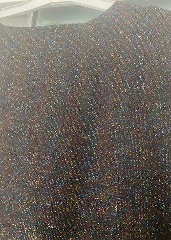 Siyah Uzun Kollu Salaş Örme Elbise sıfır gibi - Görsel 3