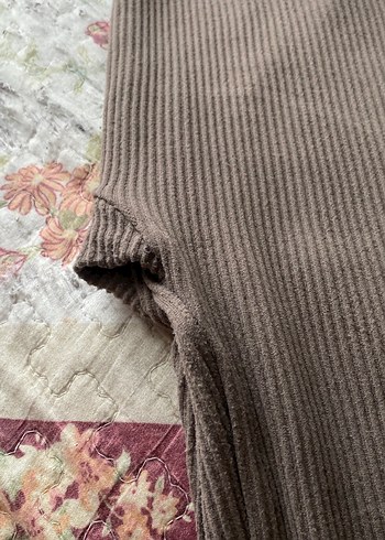 Kadın Gri Pileli Uzun Tayt - Görsel 2