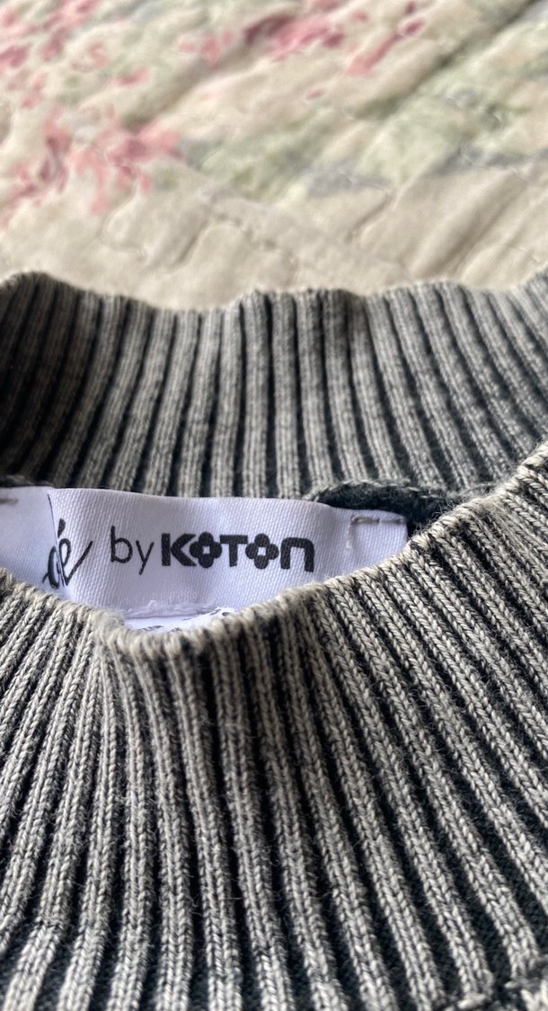 Gri Triko Balıkçı Yaka Kadın Kazak - Görsel 2