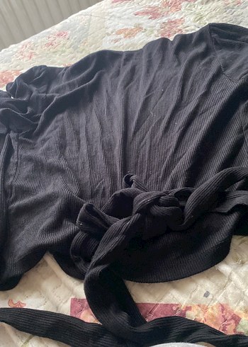 Siyah kruveze yaka sayılı giyildi deforme yok zara M L giyer - Görsel 3