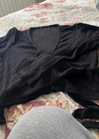 Siyah kruveze yaka sayılı giyildi deforme yok zara M L giyer - Görsel 2