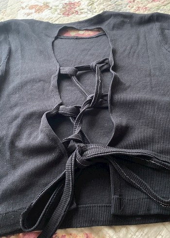 Bebek mavi sıfır ürünler  Strappy Halter Yaka Kadın Bluz - Görsel 5