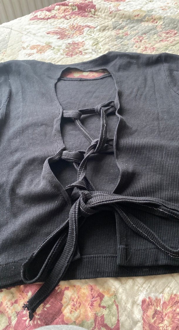 Bebek mavi sıfır ürünler  Strappy Halter Yaka Kadın Bluz - Görsel 5