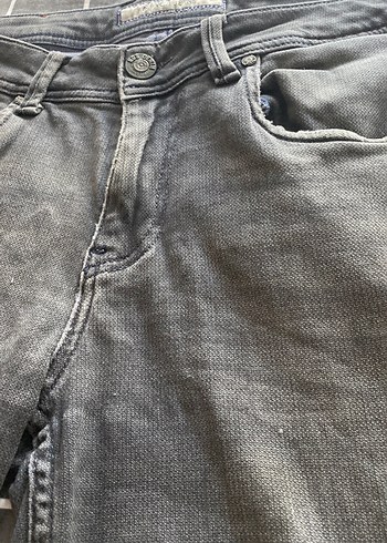 Zara Düğmeli Gri Kadın Denim Pantolon gri 40 beden kot az kullanıldı