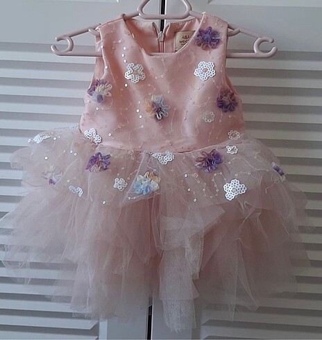 Civil Kız Bebek Çiçekli Elbise