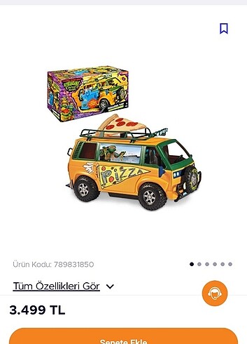 Ninja Kaplumbağa Karavan pizza atıyor