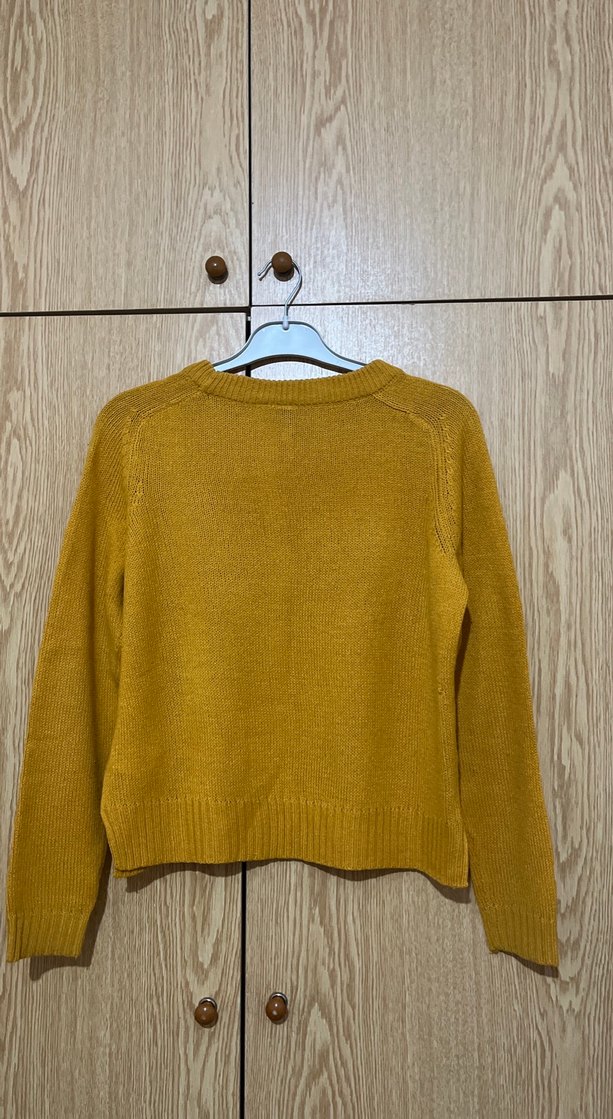 Sarı Kadın Triko Kazak - Görsel 2