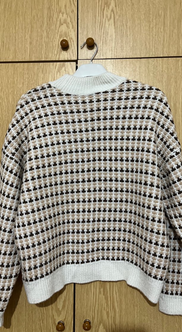 Uzun Kollu Örgü Kadın Kazak - Görsel 3