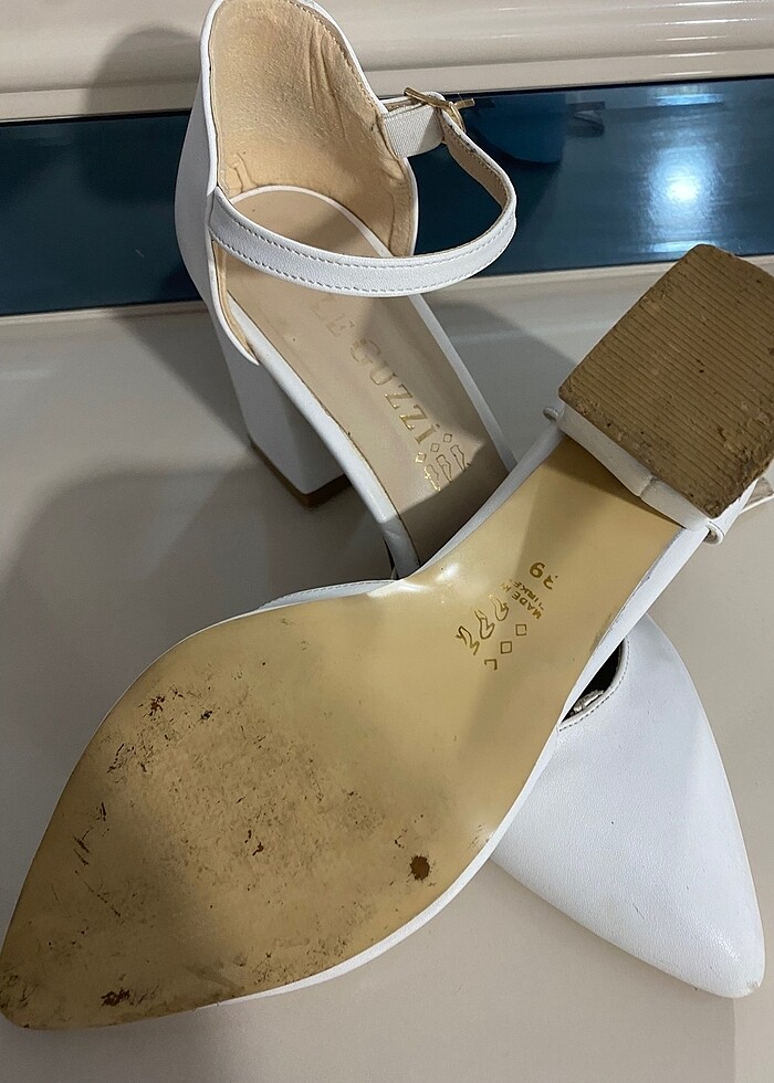 Beyaz topuklu 39 numara - Görsel 2