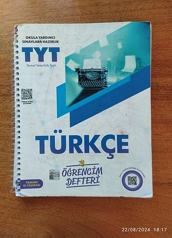 Öğrencim Defteri TYT Türkçe Murat Yayınları