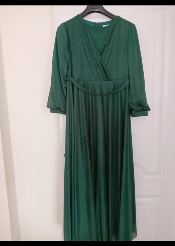 Tesettür simli abiye - Görsel 2