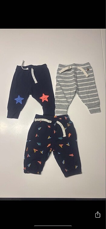 Gap 0-3 ay 3 lu pantolon set