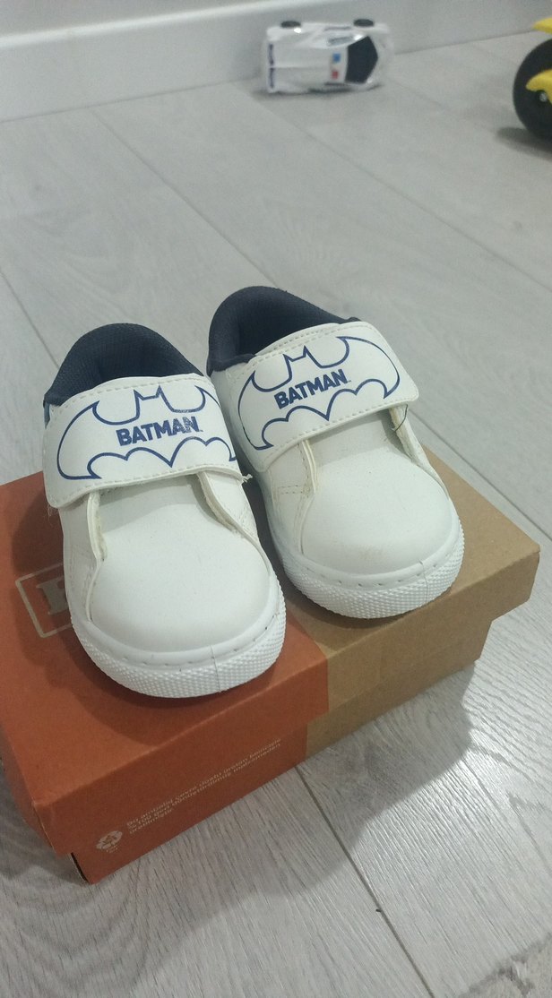 Beyaz Baskılı Batman Erkek Çocuk Spor Ayakkabı - Görsel 2