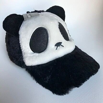 Peluş Panda Cap Şapka