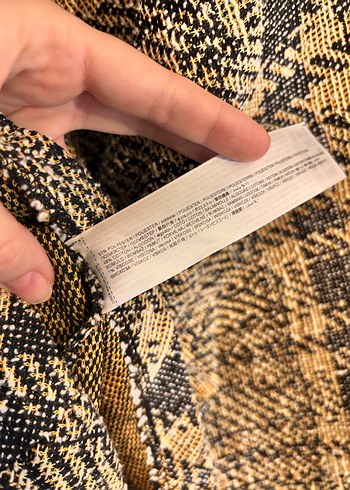 Mango Desenli Kolsuz Triko Elbise - Görsel 3