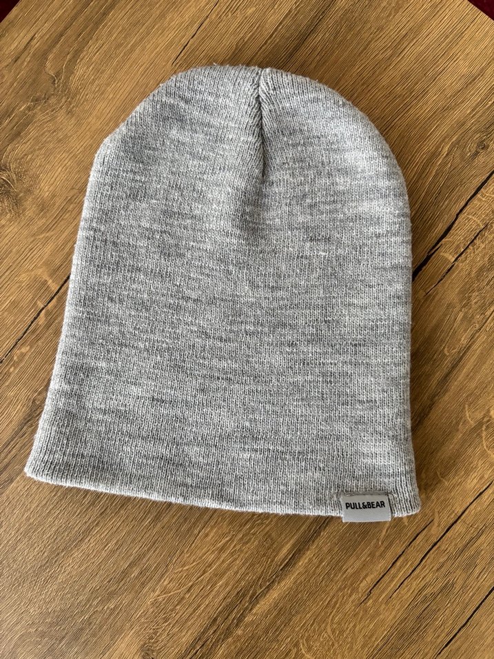 Pull & Bear Gri Bere - Görsel 2