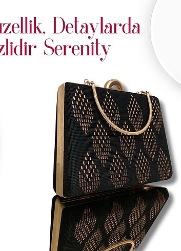 Serenity El Yapımı Kadife Çanta - Görsel 5