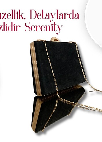Serenity El Yapımı Kadife Çanta - Görsel 7
