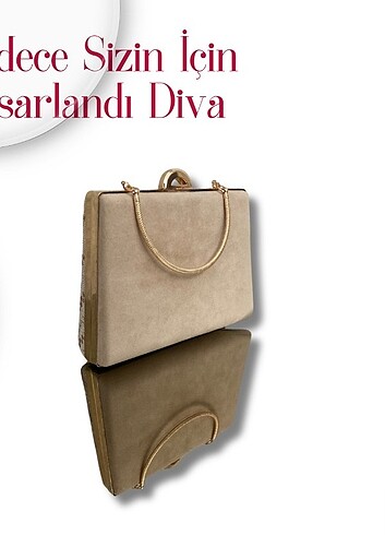 Diva El Yapımı Kadife Çanta - Görsel 6