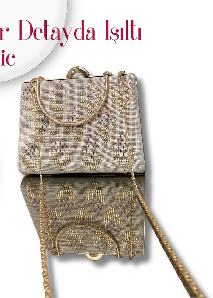 Chic El Yapımı Kumaş Çanta - Görsel 3