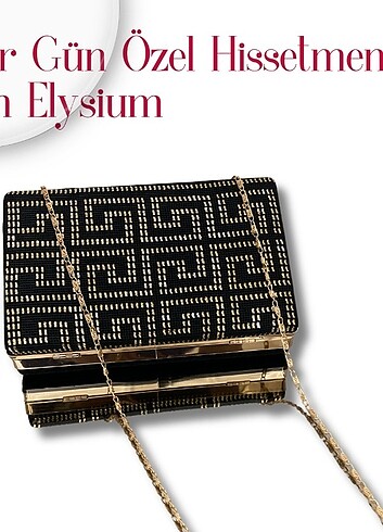 Elysium El Yapımı Kadife Çanta - Görsel 3