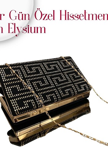 Elysium El Yapımı Kadife Çanta - Görsel 4