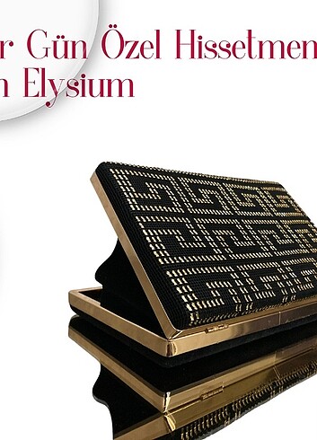 Elysium El Yapımı Kadife Çanta - Görsel 6