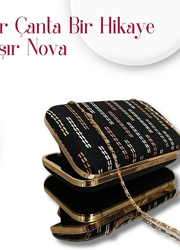 Nova El Yapımı Kadife Çanta - Görsel 6