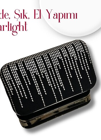 Starlight El Yapımı Kadife Çanta - Görsel 2