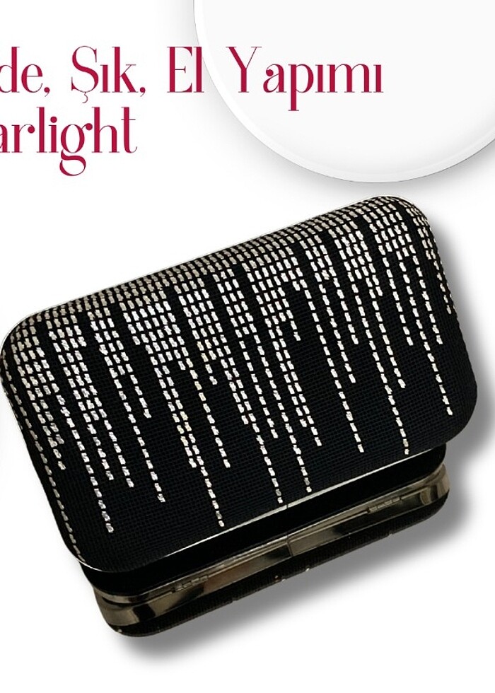 Starlight El Yapımı Kadife Çanta - Görsel 2