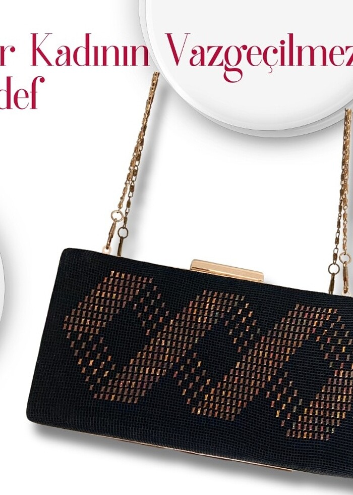 Sedef El Yapımı Kadife Çanta - Görsel 3