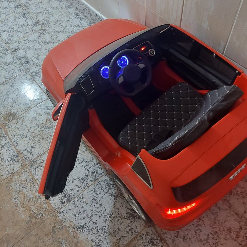 Koyu Kırmızı Elektrikli Çocuk Araba kumandalı - Görsel 3