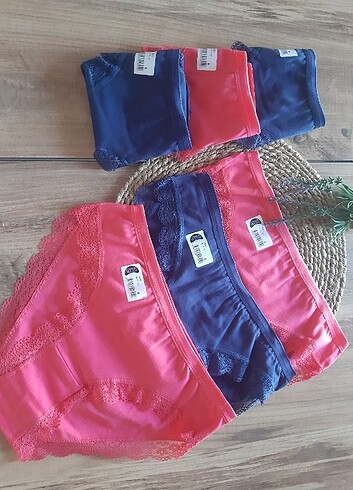 xl Beden lacivert Renk Kadın Külot Dantelli Model