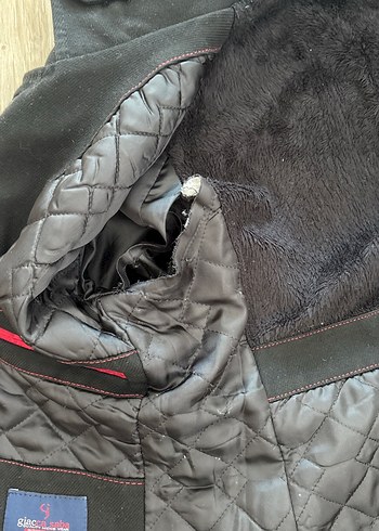 Erkek Siyah Düğmeli Midi Kaban - Görsel 4