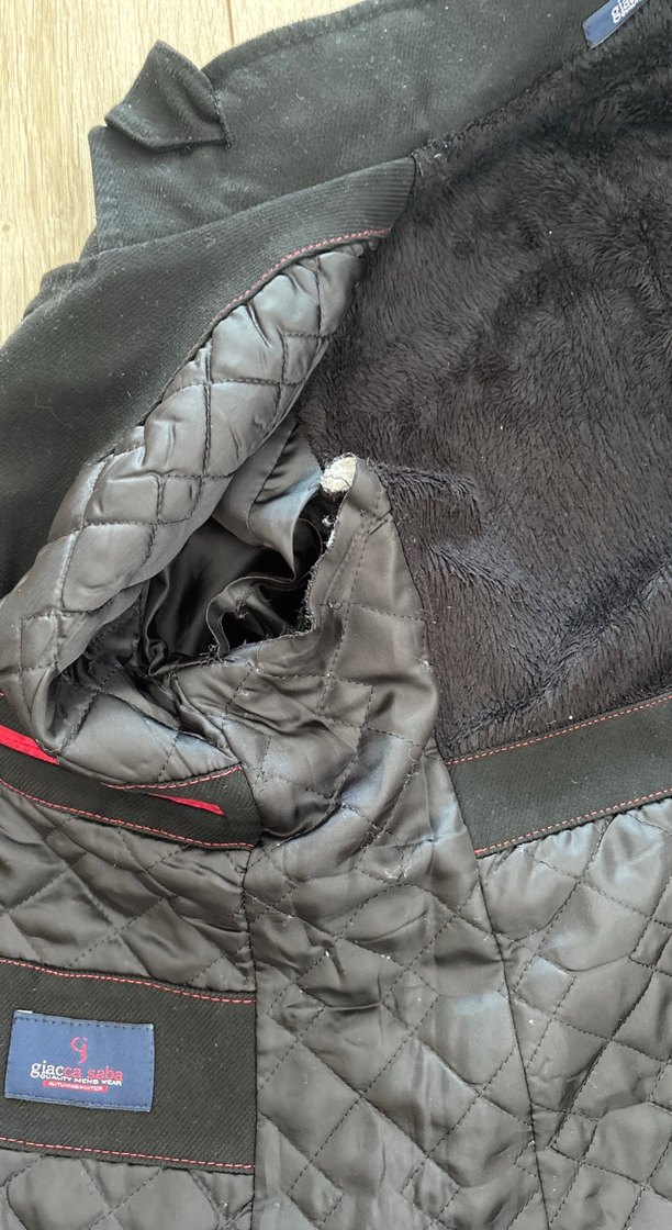 Erkek Siyah Düğmeli Midi Kaban - Görsel 4