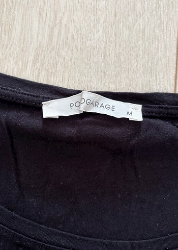 Nakışlı Boncuklu Siyah Bohem Kısa Kollu Tişört - Görsel 2