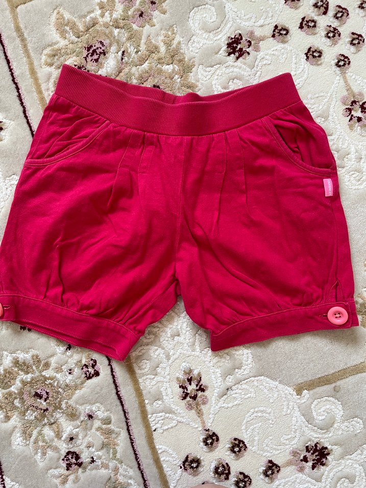 Düğmeli vintage Kız Şortu 2 adet - Görsel 3