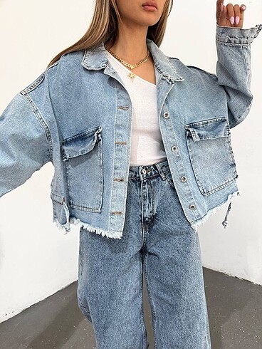 Oversize Denim Ceket