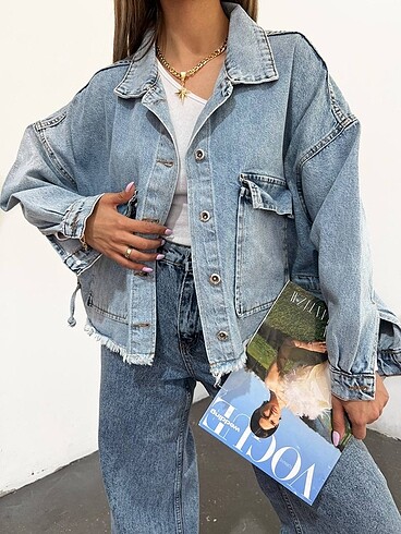 Diğer Oversize Denim Ceket
