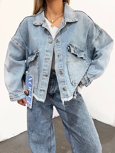 s Beden Oversize Denim Ceket