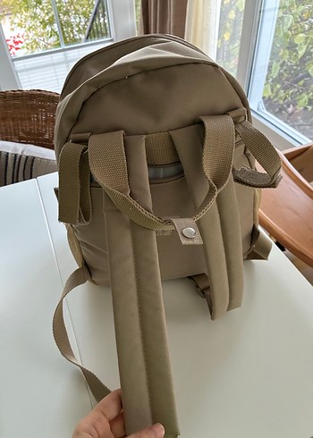 Bej Bebek bakım çantası - Görsel 5