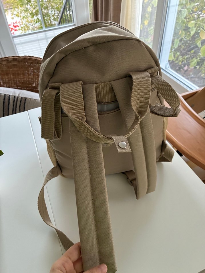 Bej Bebek bakım çantası - Görsel 5