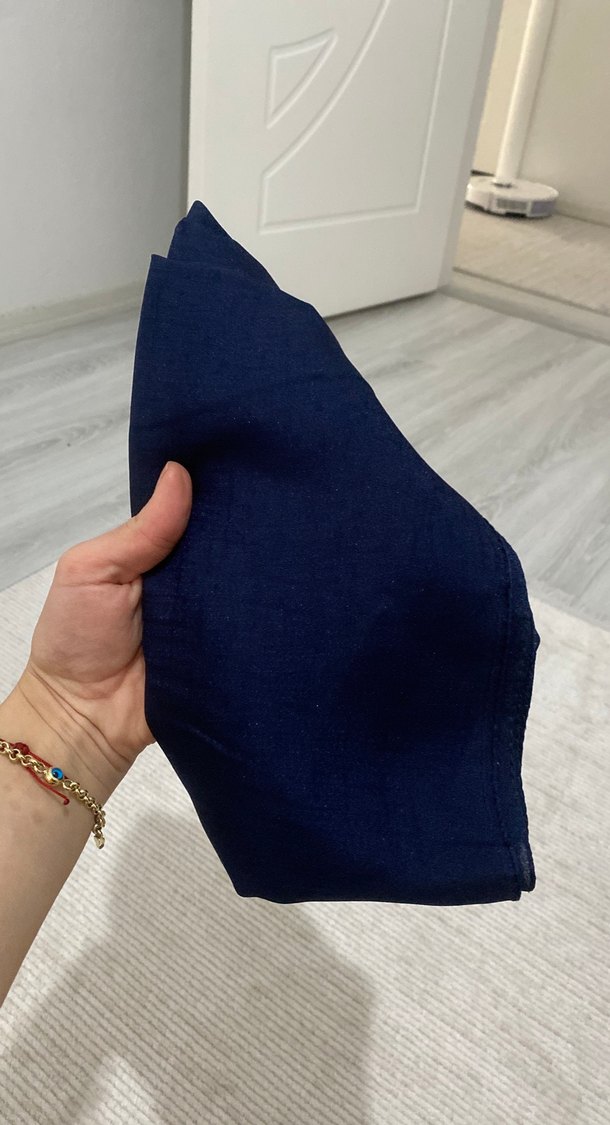 Kadın Lacivert şal - Görsel 3