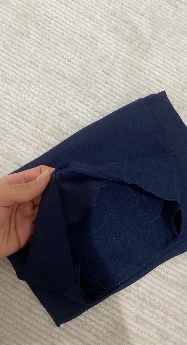 Kadın Lacivert şal - Görsel 2