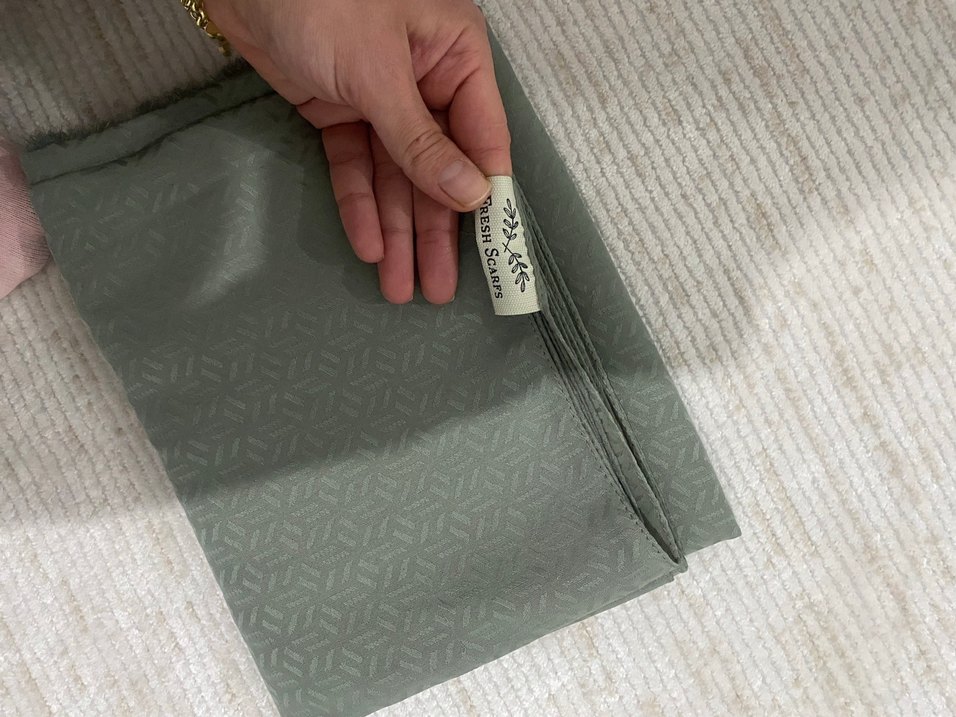 Mint yeşili şal - Görsel 2