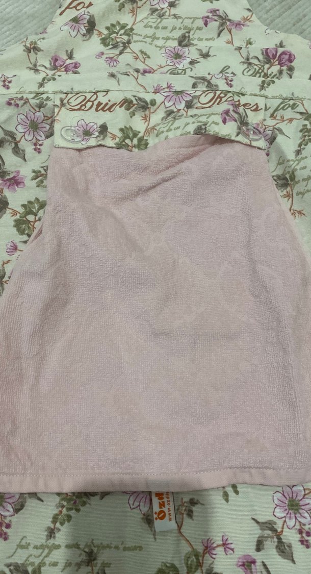 Çiçek Desenli Pembe Mutfak Önlüğü - Görsel 3