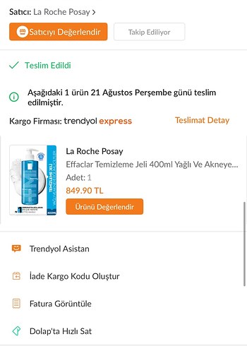 La Roche Posay La Roche-Posay Effaclar Yüz Temizleyici