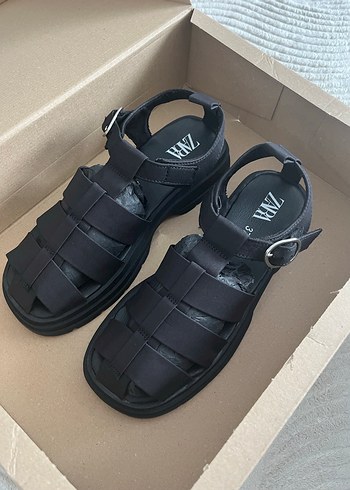 Zara Siyah Kadın Sandalet - Görsel 5