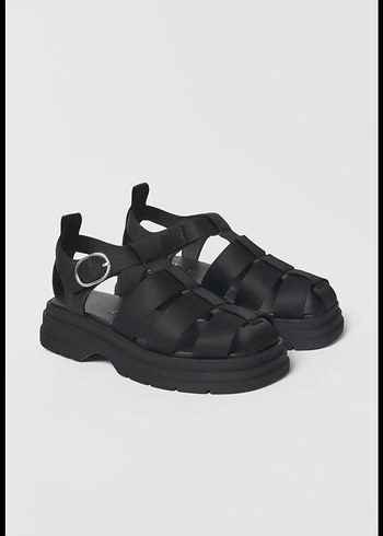 Zara Siyah Kadın Sandalet - Görsel 2