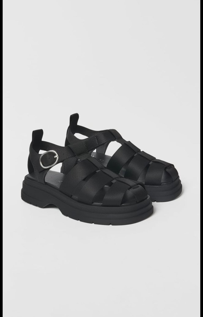 Zara Siyah Kadın Sandalet - Görsel 2